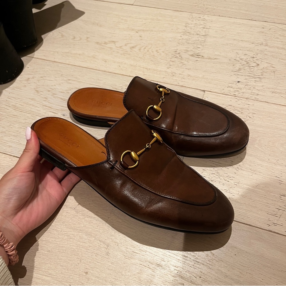 Gucci Brown Leather Loafers